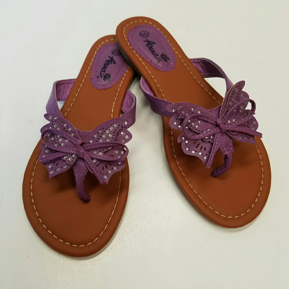 NEW FUN PURPLE THONGS BY ANNA